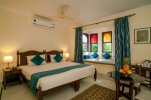 Hotel room interior with furniture and fixtures reclassified in a hotel cost segregation study